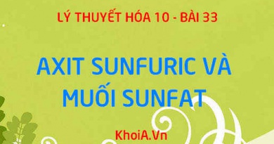 Tính chất vật lý, tính chất hóa học của Axit Sunfuric H2SO4 và ứng dụng, cách nhận biết ion Sunfat - Hóa 10 bài 33